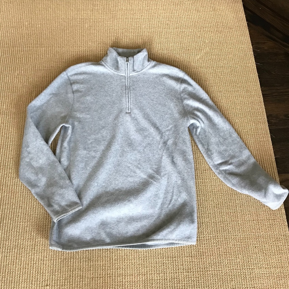 Light Grey Fleece Half Zip